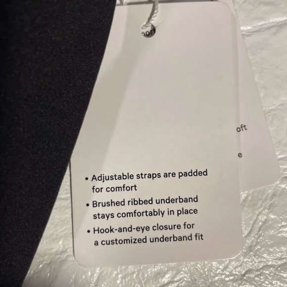 NEW Lululemon Air Support High Support Bra Size 34D Black Crisscross Back Straps - Picture 11 of 13